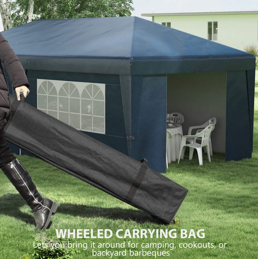 10x19.5ft. Pop-Up Canopy Gazebo, Versatile Event Shelter with Sidewalls and Adjustable Height for Outdoor Parties