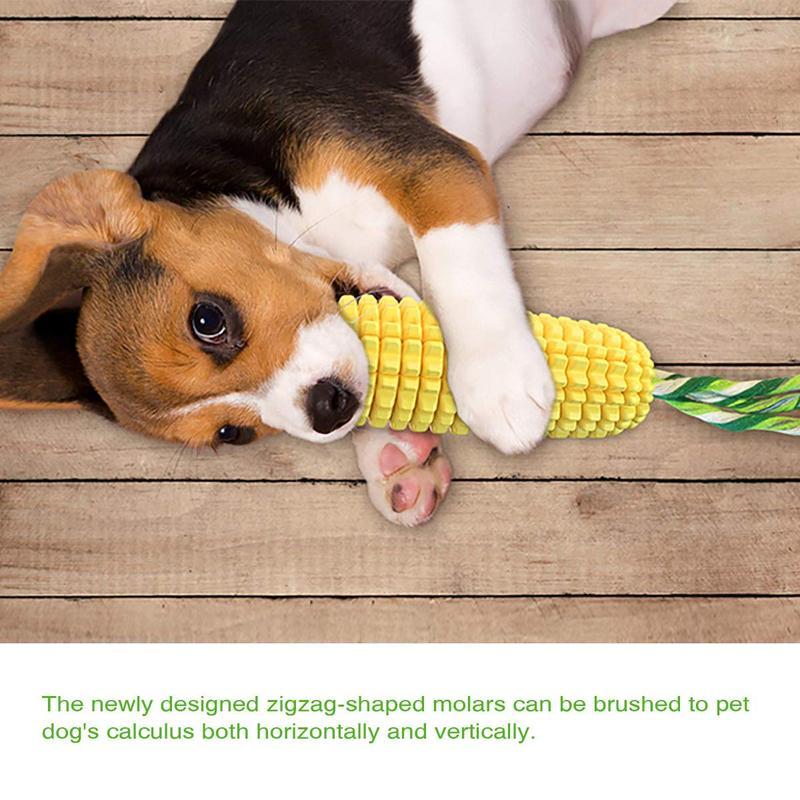 Tough Corn Stick Pet Chew Toy, Squeaky, Durable Toy for Dogs to Promote Healthy Chewing