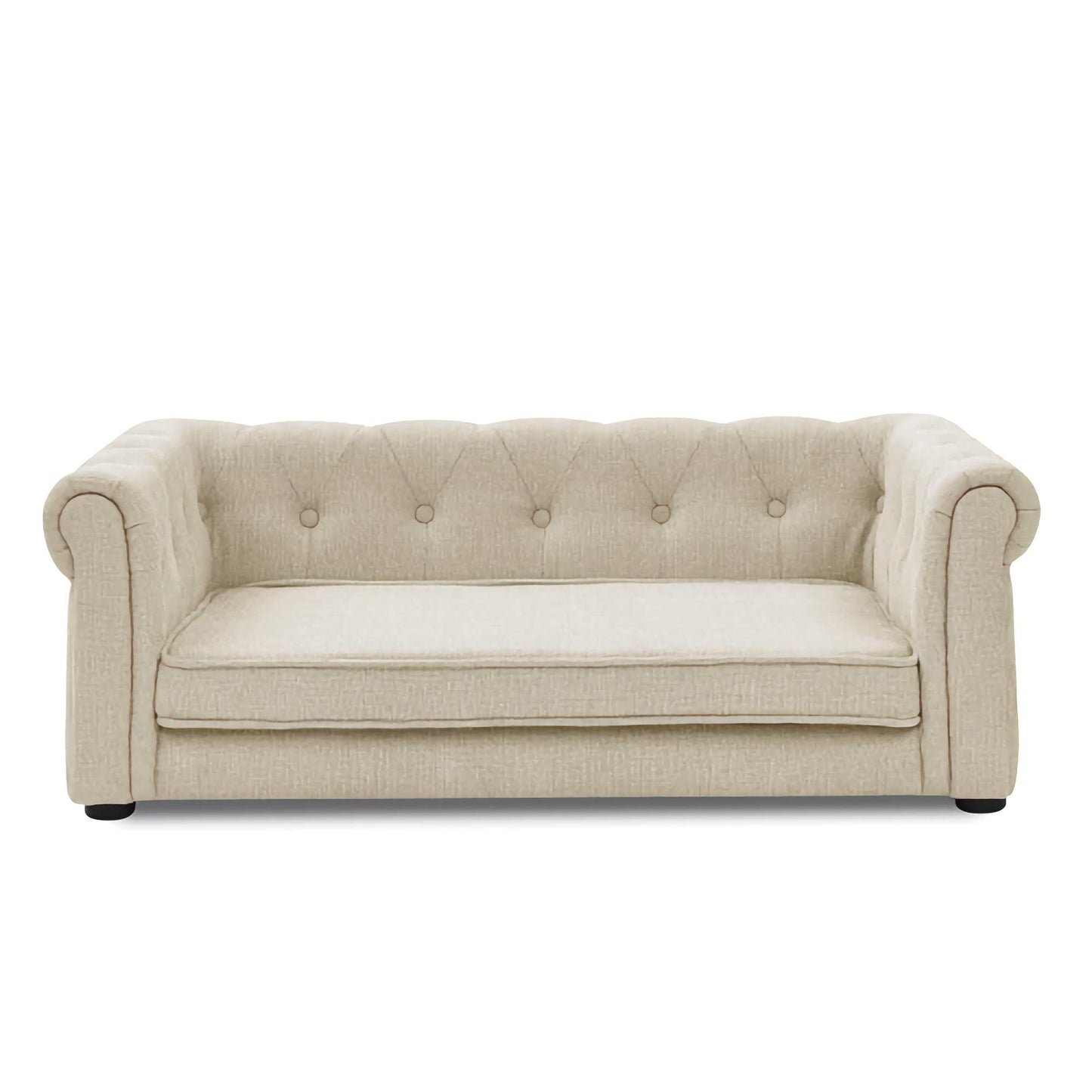 Elegant Raised Pet Sofa Bed, Comfortable Rectangular Bed for Medium and Large Pets with Supportive Design
