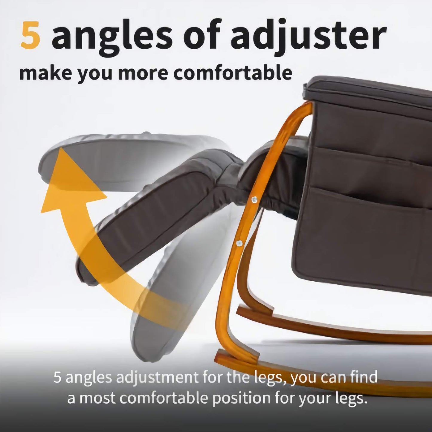 Massage and Heated Rocking Chair, Ergonomic Relaxation Chair for Ultimate Comfort and Stress Relief
