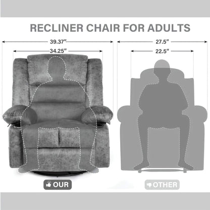 Massage and Heated Reclining Lounge Chair, Adjustable Padded Sofa for Ultimate Comfort and Relaxation