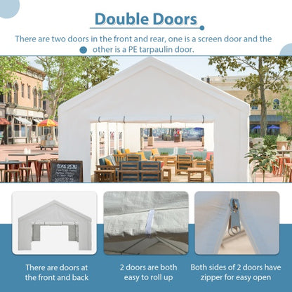 16x32ft. Heavy-Duty Gazebo Party Tent, Event Shelter with 3 Storage Bags and Removable Sidewalls