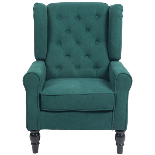 HomCom Luxury Massage Recliner Chair, Tufted Accent Sofa for Ultimate Comfort and Relaxation
