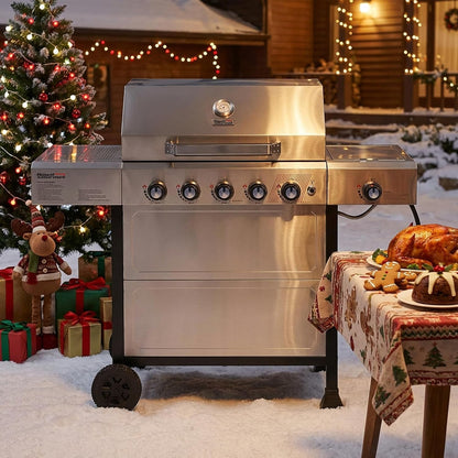 5-Burner Stainless Steel Propane BBQ Grill