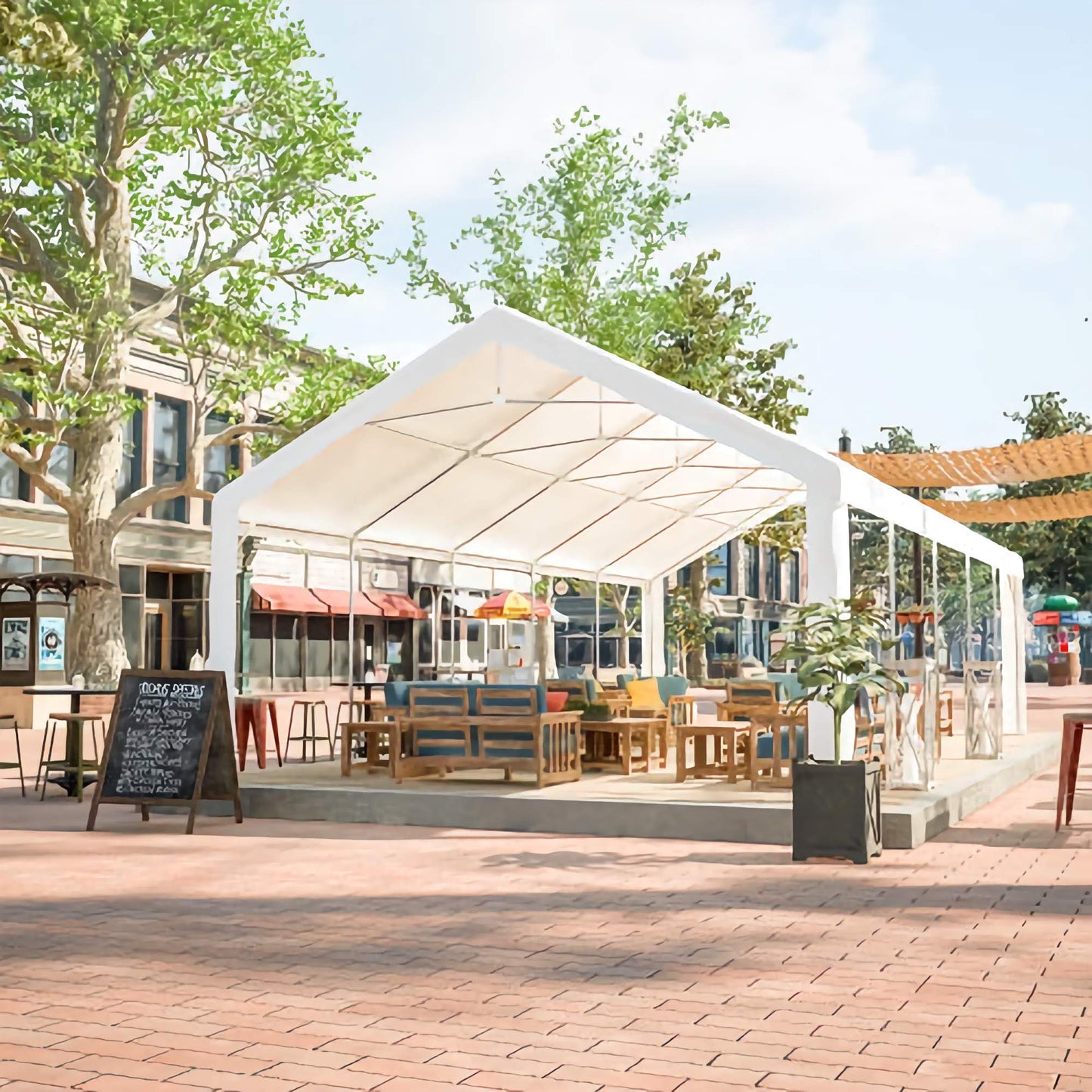 16x32ft. Heavy-Duty Gazebo Party Tent, Event Shelter with 3 Storage Bags and Removable Sidewalls