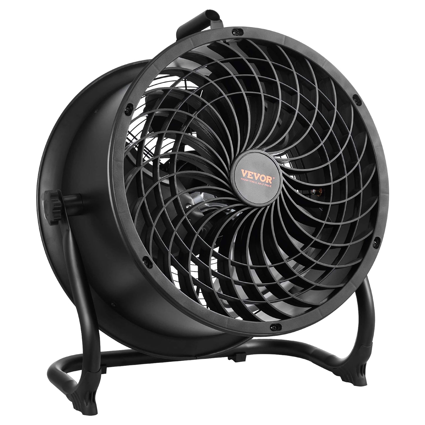 VEVOR 14in. High-Velocity Portable Industrial Fan, Adjustable Tilt and 3 Speeds for Maximum Airflow