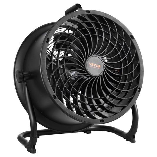 VEVOR 14in. High-Velocity Portable Industrial Fan, Adjustable Tilt and 3 Speeds for Maximum Airflow