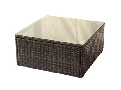 7-Piece Seasonal Patio Sofa Set, Comfortable Outdoor Garden Furniture with Sturdy PE Rattan Base