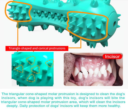 Oral Cleaning Pet Chew Toy, Durable Rubber Molar Stick Bone for Dental Health and Chewing Fun