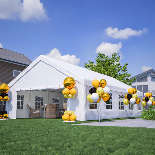 20x32ft. Outdoor Party Gazebo Tent with 3 Storage Bags and Removable Sidewalls