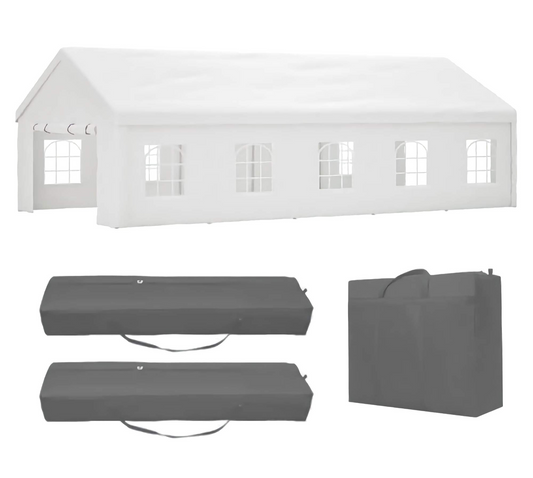 16x32ft. Heavy-Duty Gazebo Party Tent, Event Shelter with 3 Storage Bags and Removable Sidewalls