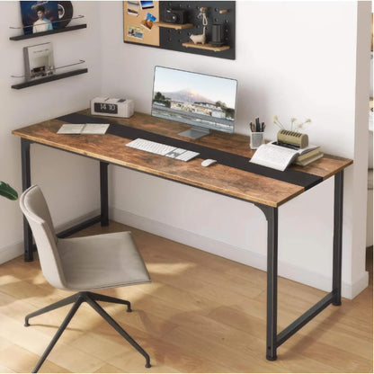 79in. Modern Home and Office Desk, Sturdy Workspace for Writing, Gaming, and Productivity