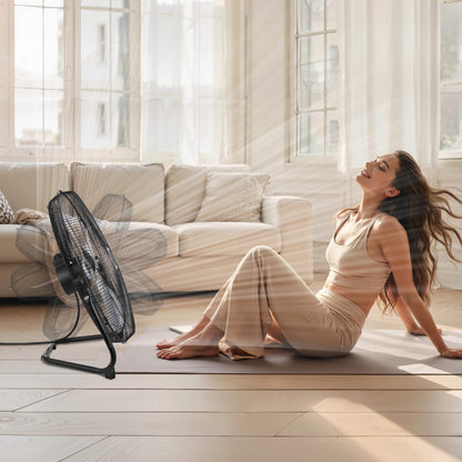 VEVOR 20in. High-Velocity Portable Industrial Fan, 3 Adjustable Speeds and 360° Tilt for Maximum Airflow
