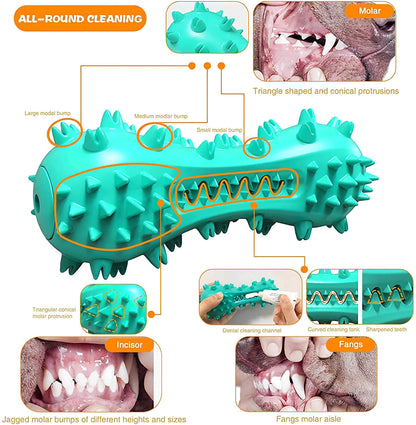 Oral Cleaning Pet Chew Toy, Durable Rubber Molar Stick Bone for Dental Health and Chewing Fun
