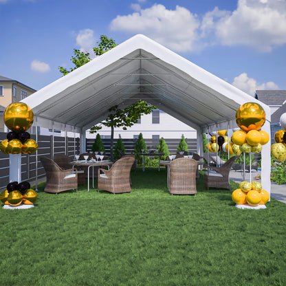 20x32ft. Outdoor Party Gazebo Tent with 3 Storage Bags and Removable Sidewalls