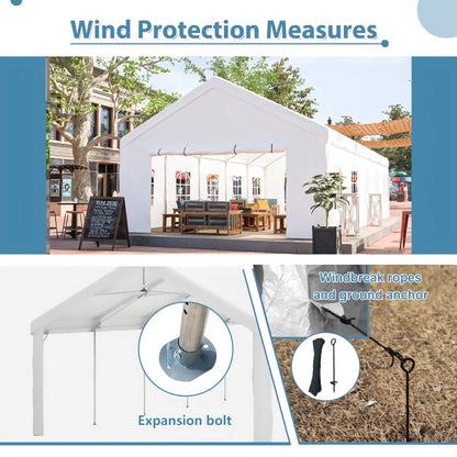 16x32ft. Heavy-Duty Gazebo Party Tent, Event Shelter with 3 Storage Bags and Removable Sidewalls