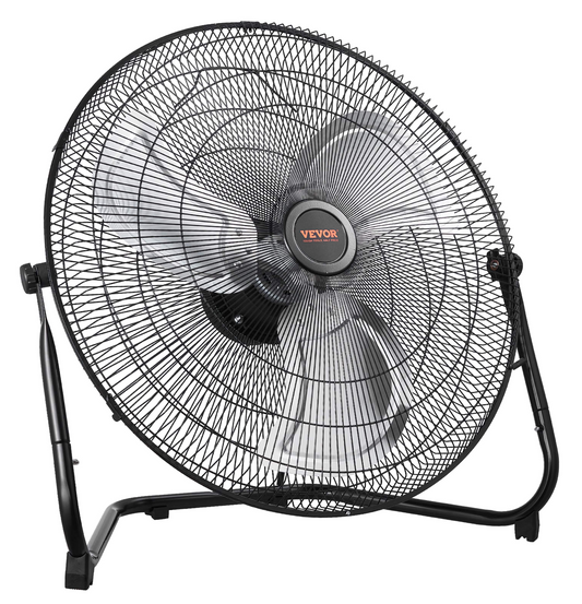 VEVOR 20in. High-Velocity Portable Industrial Fan, 3 Adjustable Speeds and 360° Tilt for Maximum Airflow