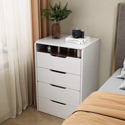 3-in-1 Makeup Vanity Desk, Stylish Table with Flip-Top Mirror, Transparent Glass Top, and Organized Storage Drawers
