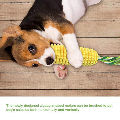 Tough Corn Stick Pet Chew Toy, Squeaky, Durable Toy for Dogs to Promote Healthy Chewing