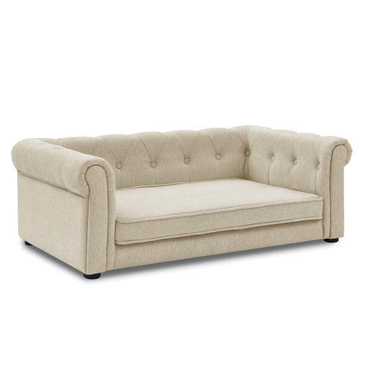 Elegant Raised Pet Sofa Bed, Comfortable Rectangular Bed for Medium and Large Pets with Supportive Design
