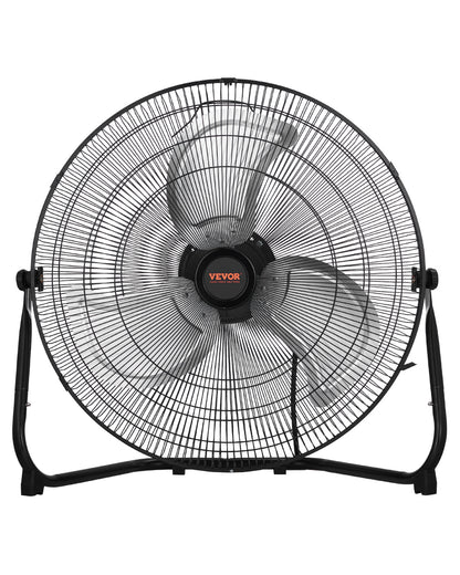 VEVOR 20in. High-Velocity Portable Industrial Fan, 3 Adjustable Speeds and 360° Tilt for Maximum Airflow