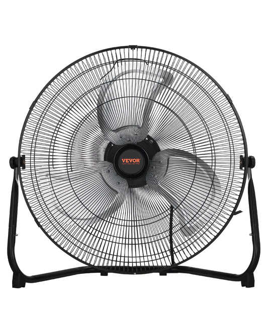 VEVOR 20in. High-Velocity Portable Industrial Fan, 3 Adjustable Speeds and 360° Tilt for Maximum Airflow