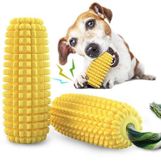 Tough Corn Stick Pet Chew Toy, Squeaky, Durable Toy for Dogs to Promote Healthy Chewing