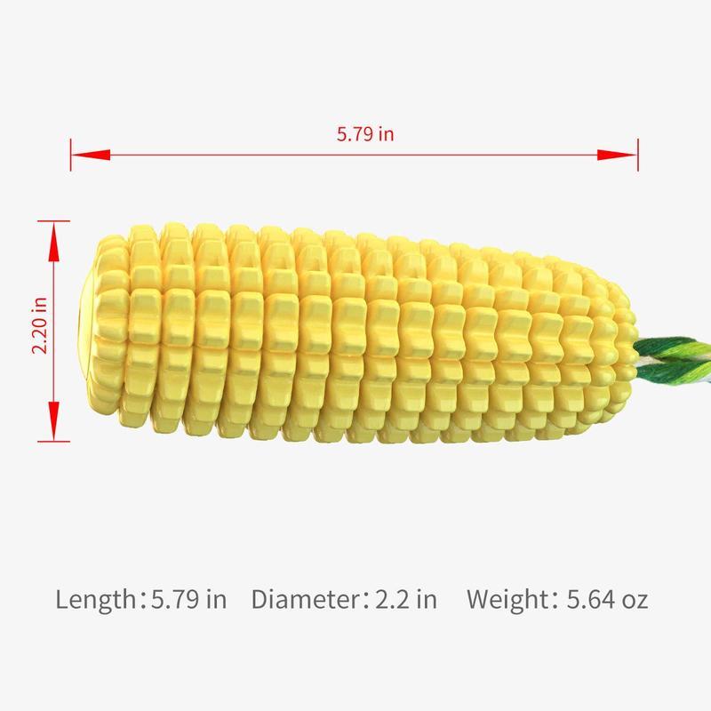 Tough Corn Stick Pet Chew Toy, Squeaky, Durable Toy for Dogs to Promote Healthy Chewing