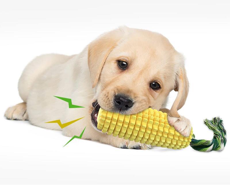 Tough Corn Stick Pet Chew Toy, Squeaky, Durable Toy for Dogs to Promote Healthy Chewing