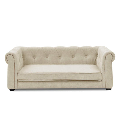 Elegant Raised Pet Sofa Bed, Comfortable Rectangular Bed for Medium and Large Pets with Supportive Design