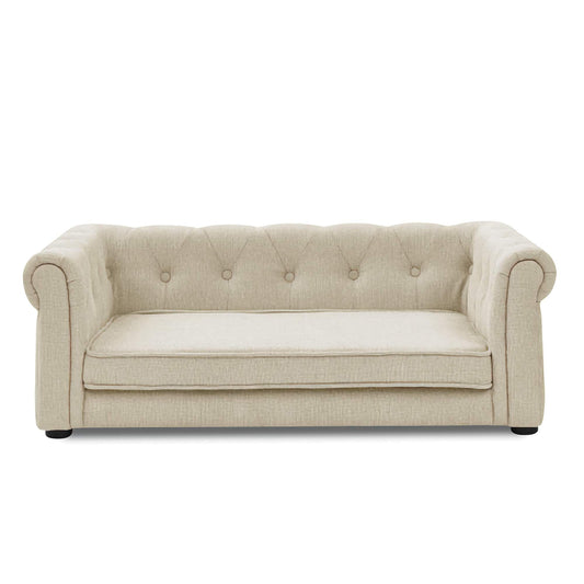Elegant Raised Pet Sofa Bed, Comfortable Rectangular Bed for Medium and Large Pets with Supportive Design