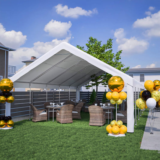 20x32ft. Outdoor Party Gazebo Tent with 3 Storage Bags and Removable Sidewalls