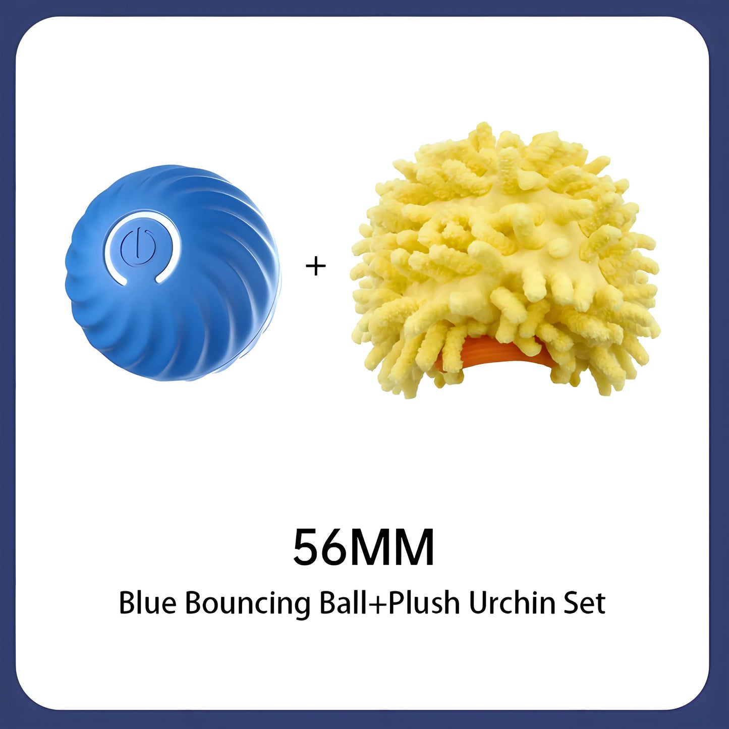 Electronic Interactive Pet Ball, Smart Self-Moving Toy with USB Charging for Fun and Exercise
