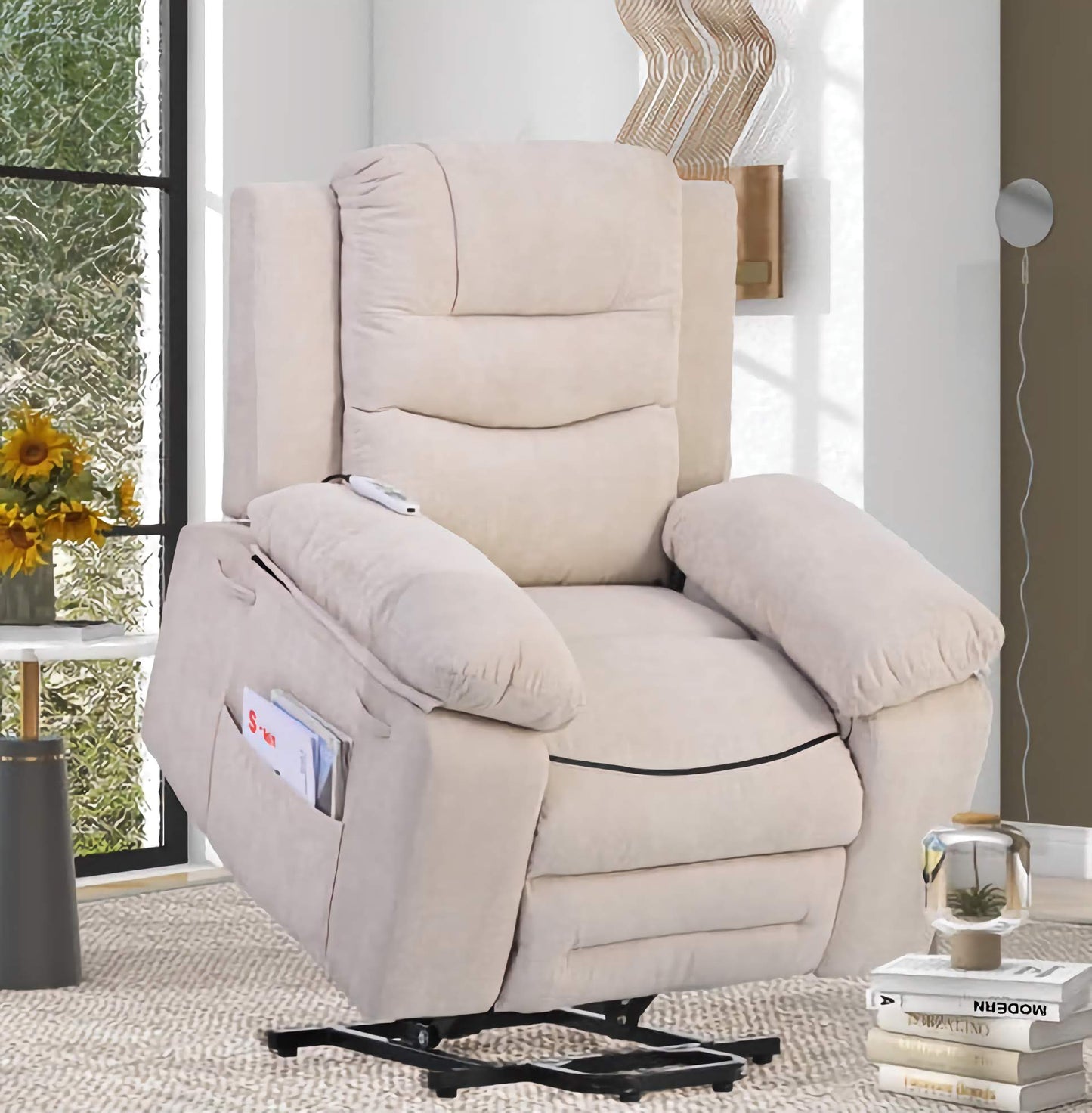 Massage and Heated Power Lift Reclining Sofa Chair, Ultimate Comfort and Easy Lift Function