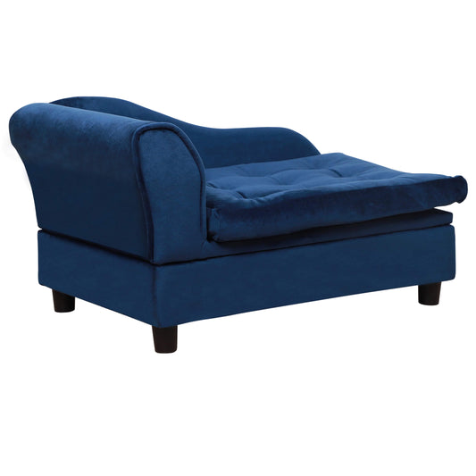 PawHut Luxury Small Dog Sofa Bed, Comfortable Modern Pet Furniture with Hidden Storage for Toys and Accessories